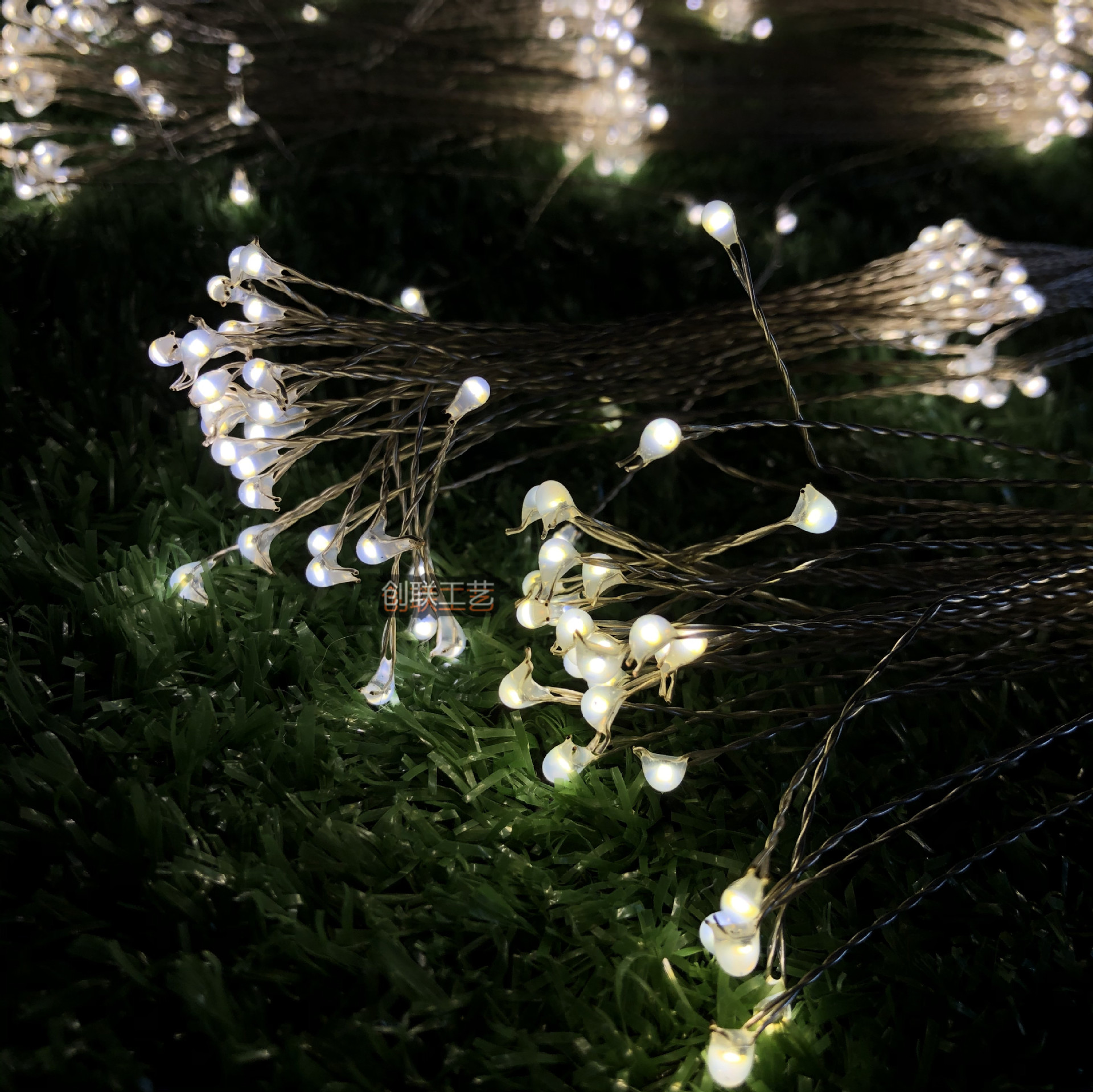 led烟花地插灯 户外景区亮化芦苇灯 草坪插地灯光节节庆装饰灯