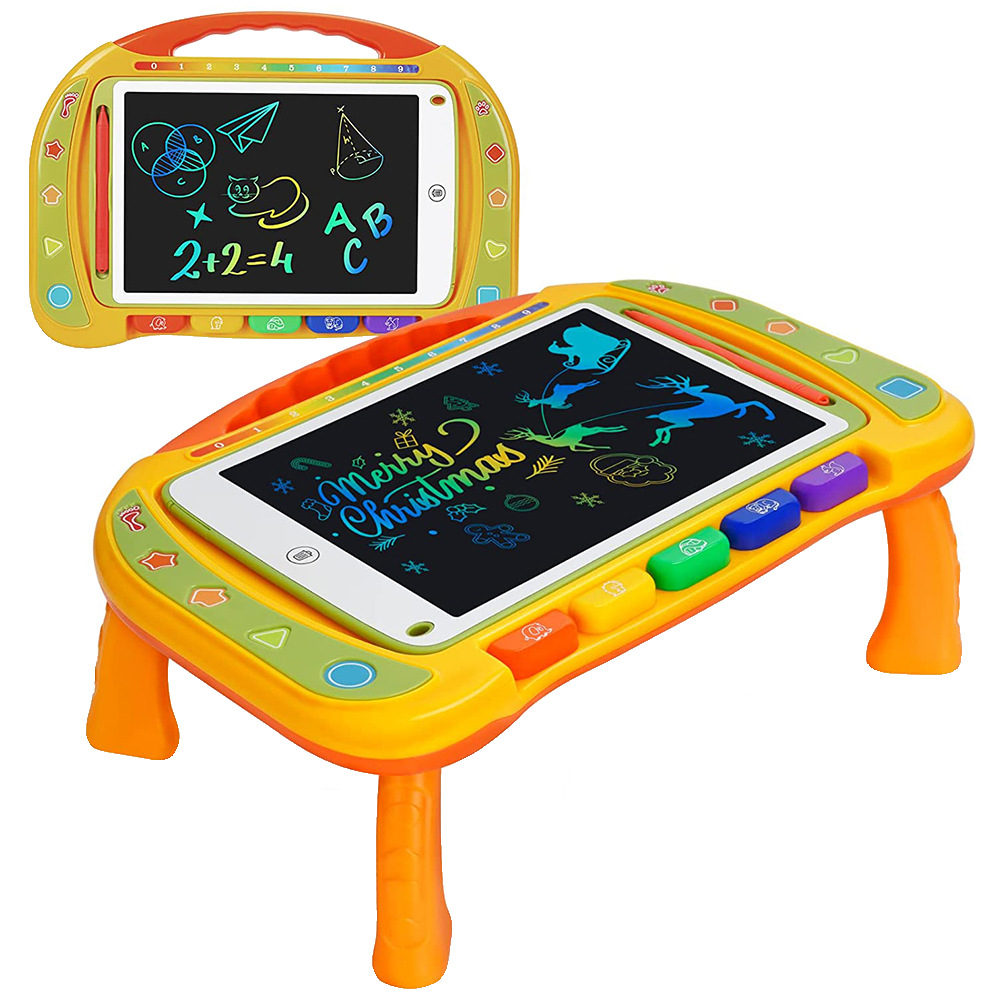 Cross-Border Hot Sale Wholesale Children's Educational Toys Electronic LCD Drawing Board Table Multifunctional Cartoon Animal Drawing Board