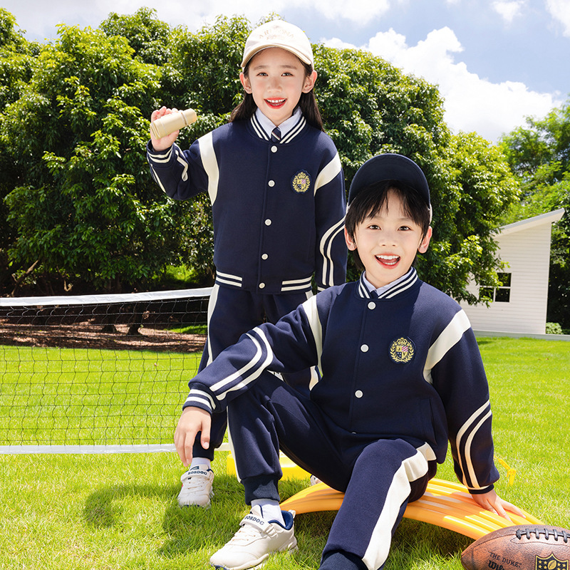 小学生校服春秋款三件套儿童班服棒球服秋季运动会服幼儿园园服