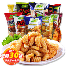 马来西亚进口妙妙鱿鱼卷虾条薯片60g/袋 7口味膨化休闲零食品批发