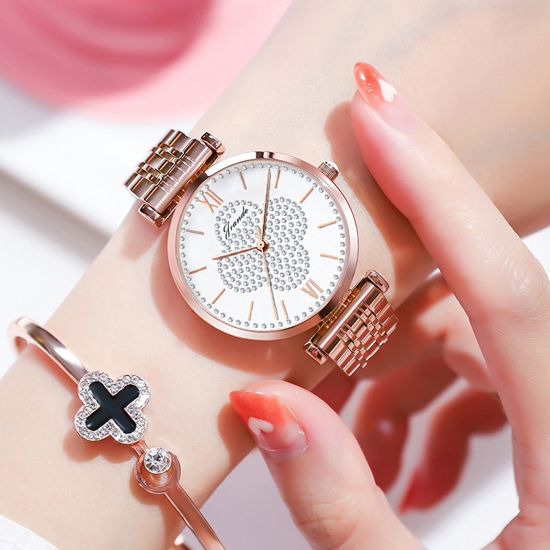 歌浪迪女士手表抖音热销女士手表grande新款女士石英手表h7185l