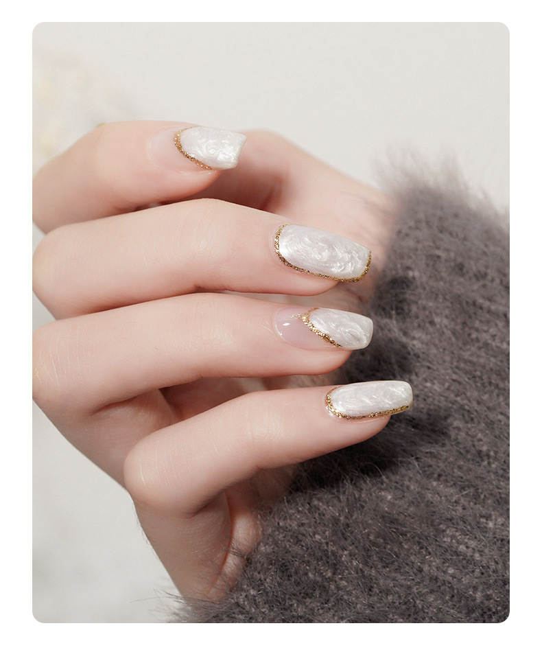 gaoy戈雅螺纹贝壳甲油胶2021年新款网红珠光珍珠贝母纹理秋冬美甲