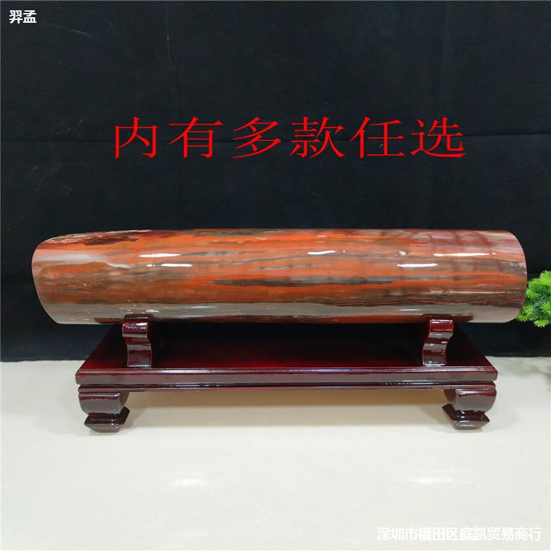 木化石片原石天然装饰木化石树化石奇石观赏客厅小石头乔迁摆件-阿里