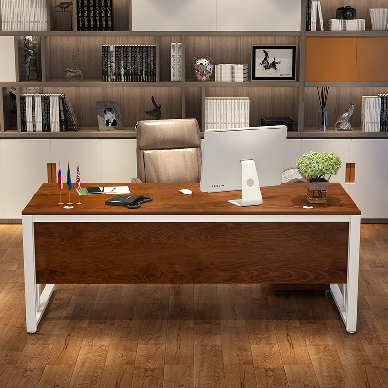 办公桌椅组合简约现代大气班台经理主管办公室老板桌子单人