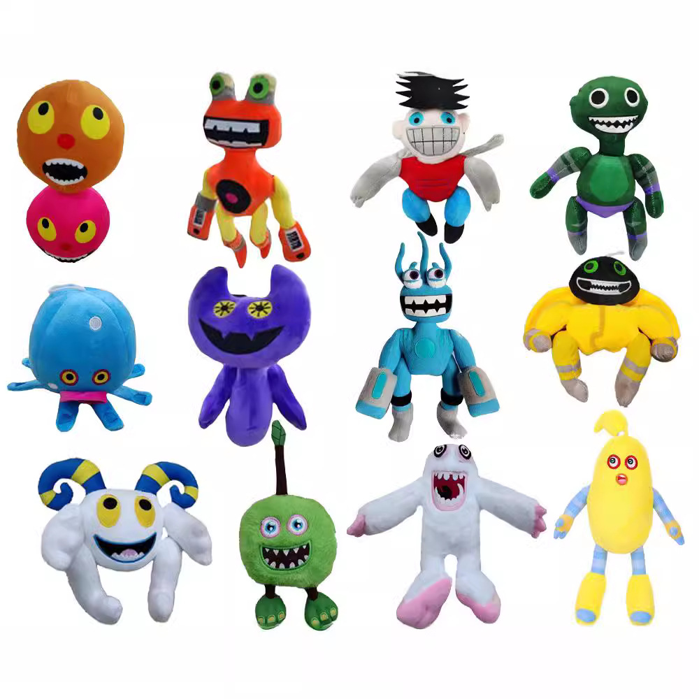 精品跨境my singing monsters wubbox plush音乐会怪兽合唱团玩偶