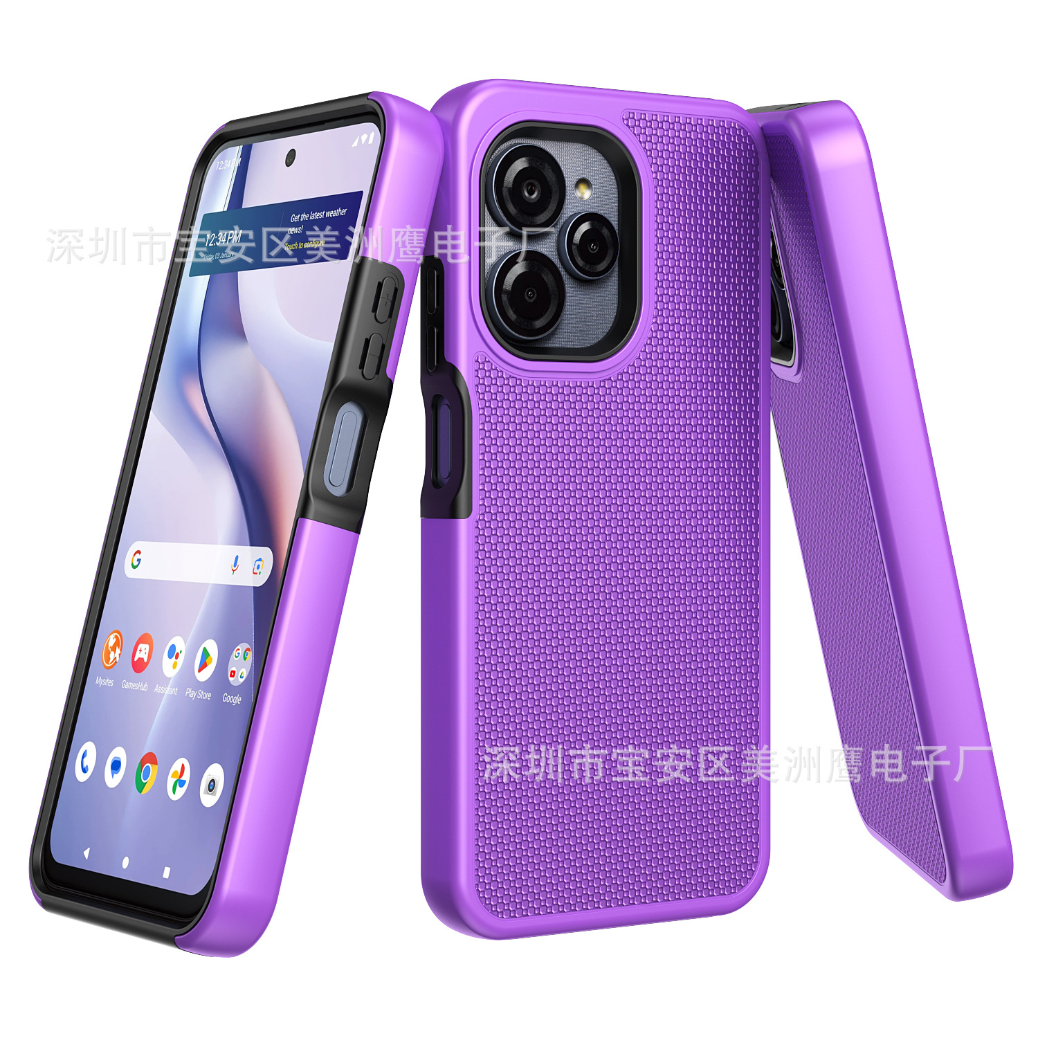 适用T-mobile Revvl 8网纹波点手机壳保护套TMobile 7 Pro Case