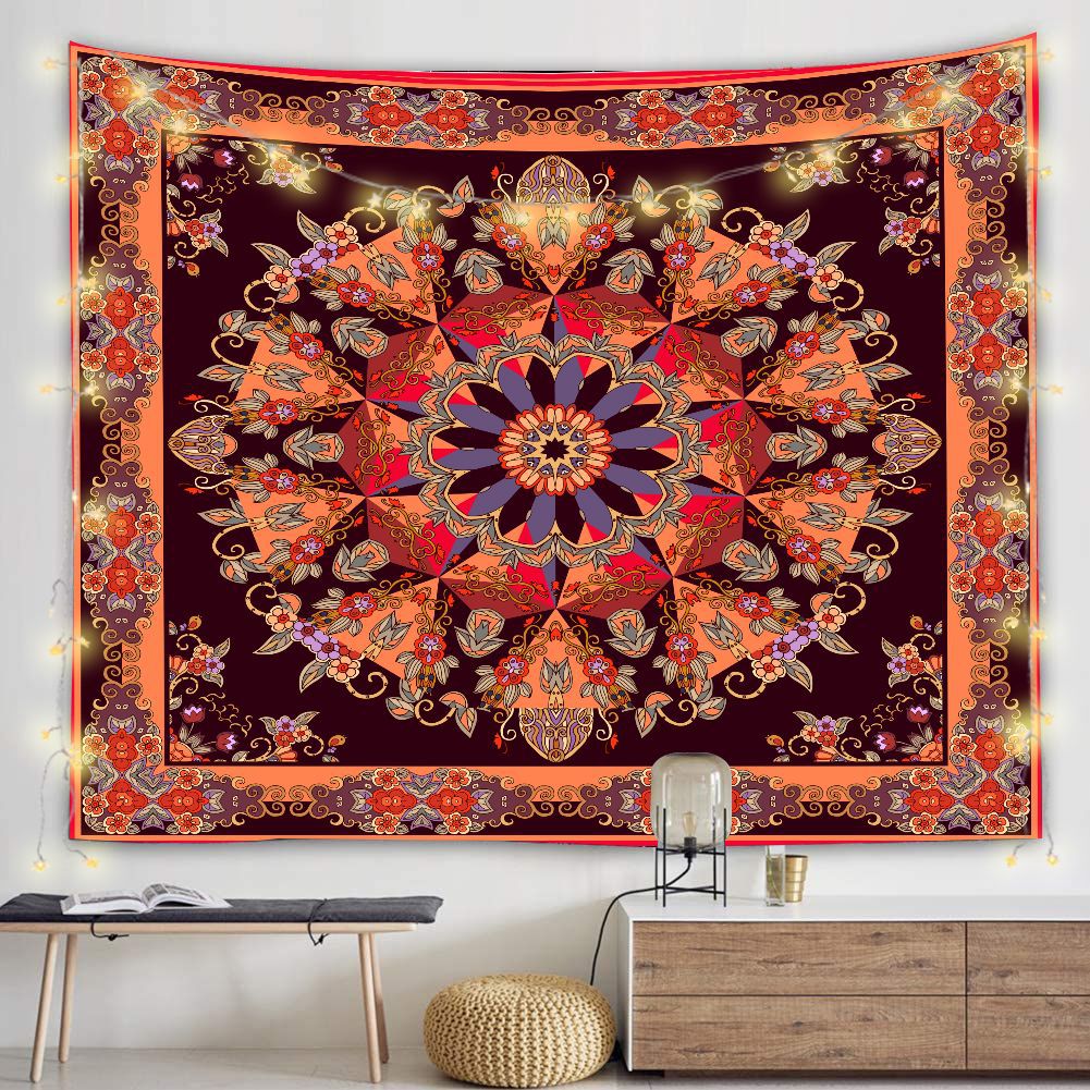 亚马逊直供曼达拉色彩系列家居背景墙挂布挂毯墙壁装饰壁挂壁毯