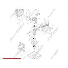 日本Makita/牧田BO4510H木工砂光机配件转子定子开关碳刷底座