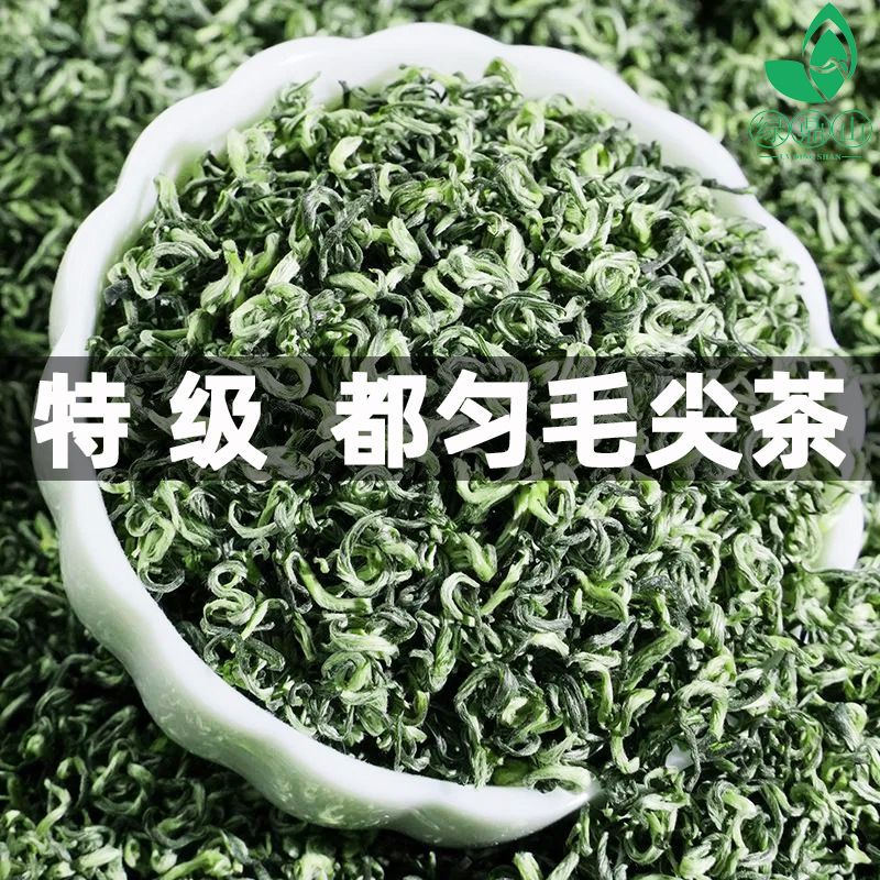 明前特级都匀毛尖茶2023新茶贵州日照充足都匀高山云雾绿茶叶500g