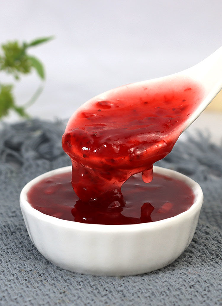 新仙尼草莓果泥酱1.36kg刨冰沙冰奶茶店专用芒果水蜜桃果粒果肉酱