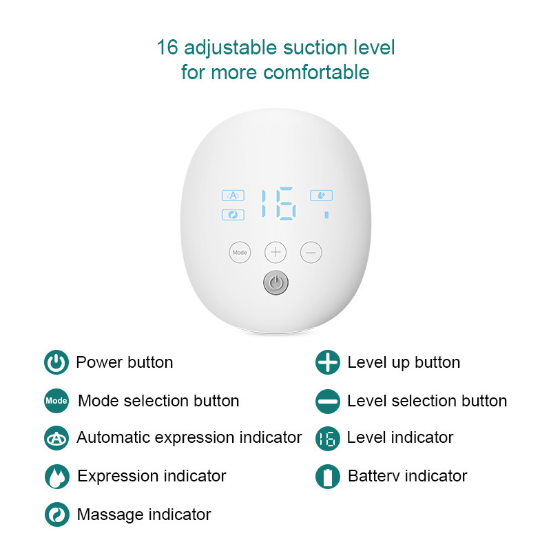 Cross-Border New Wearable Electric Breast Pump Mute Milk Collection Hands-Free Invisible Automatic Bilateral Breast Pump