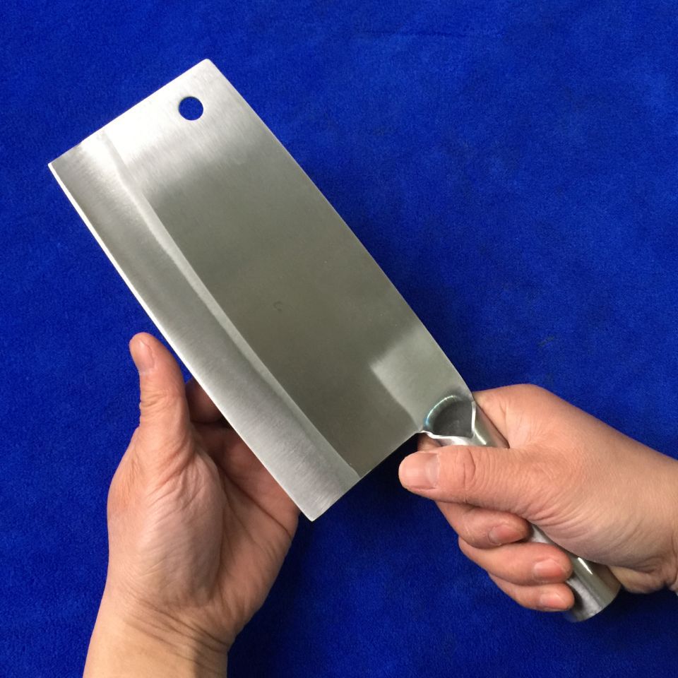 铬钢切片刀 越南铬钢刀 铬钢桑刀铁柄切片刀斩切两用刀不锈钢菜刀