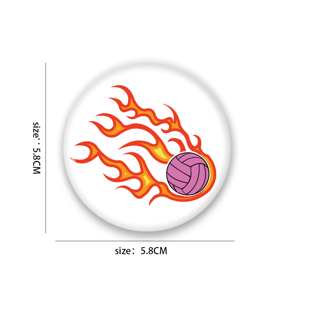 排球运动胸针亚马逊速卖通ebay排球纪念装饰衣服包包胸章徽章