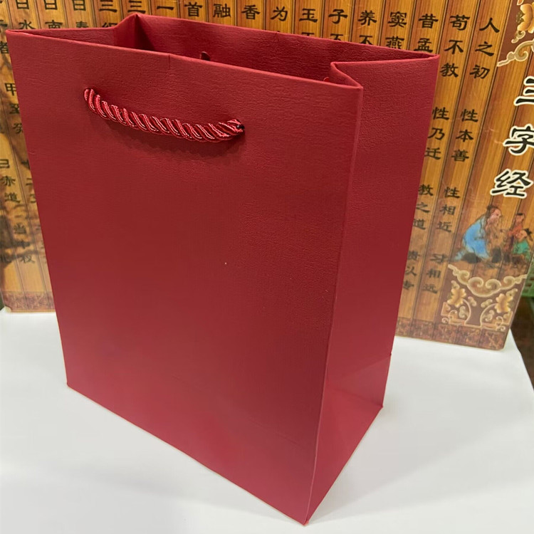 红色特种纸包装袋 珠宝饰品手提袋 礼品首饰袋 文玩手串盒收纳袋