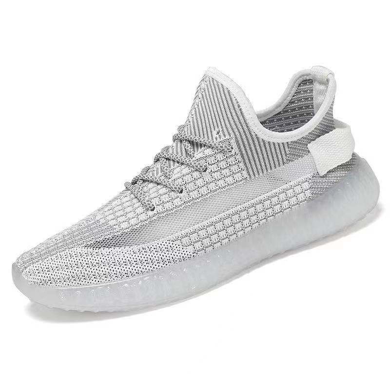 2021款透气飞织椰子鞋350v2男女同款情侣鞋品质男鞋套帮女运动鞋