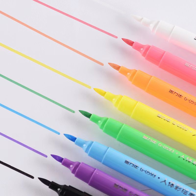 金万年人体彩绘笔套装可水洗水溶性儿童脸部绘画涂鸦笔化妆笔软头