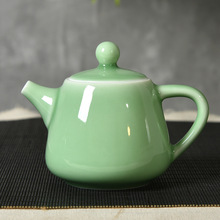 龙泉青瓷陶瓷家用泡茶器大号手工茶壶中式纯色单壶汝瓷可养 320ml