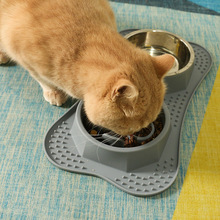多功能宠物慢食碗狗狗防噎缓食硅胶碗 猫狗防翻舔食盆耐咬