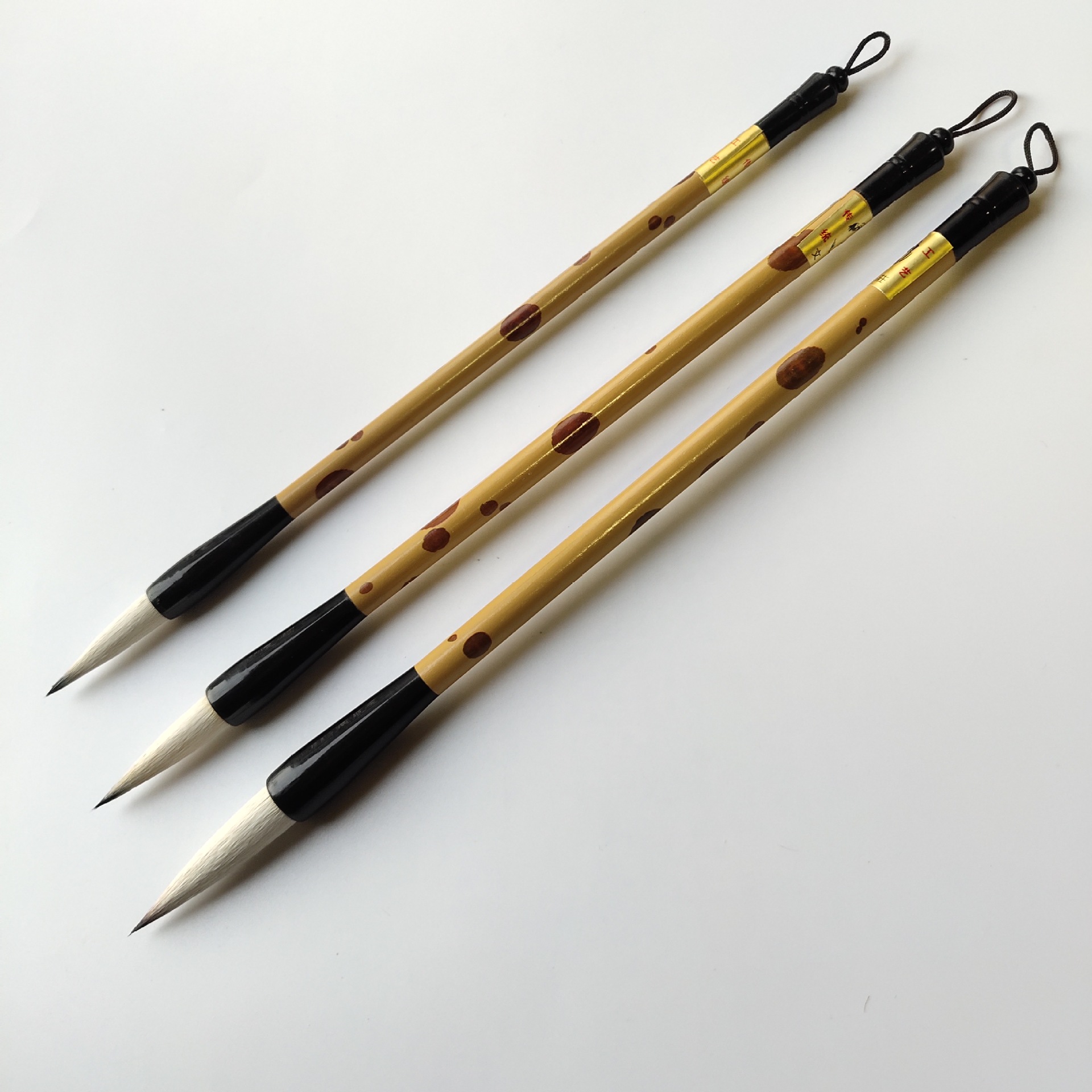 批发大中小加健白云毛笔国画书法套装初学兼毫中楷成人小学生练字