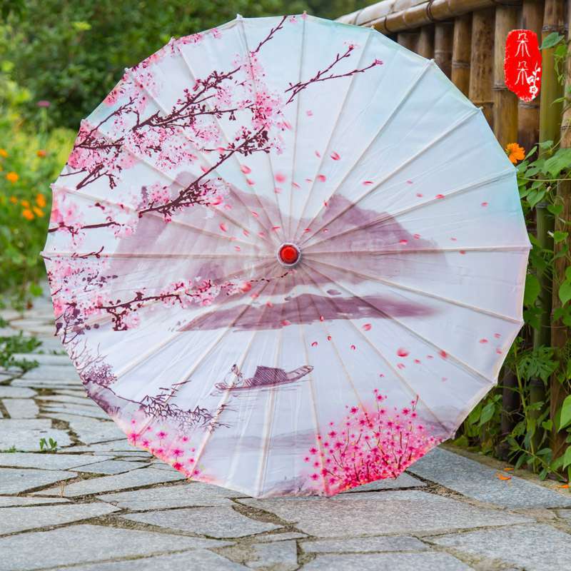 Ancient Style Craft Umbrella Antique Photography Ceiling Decoration Oiled Paper Umbrella Cheongsam Catwalk Wedding Flower Umbrella Chinese Style Dance Umbrella