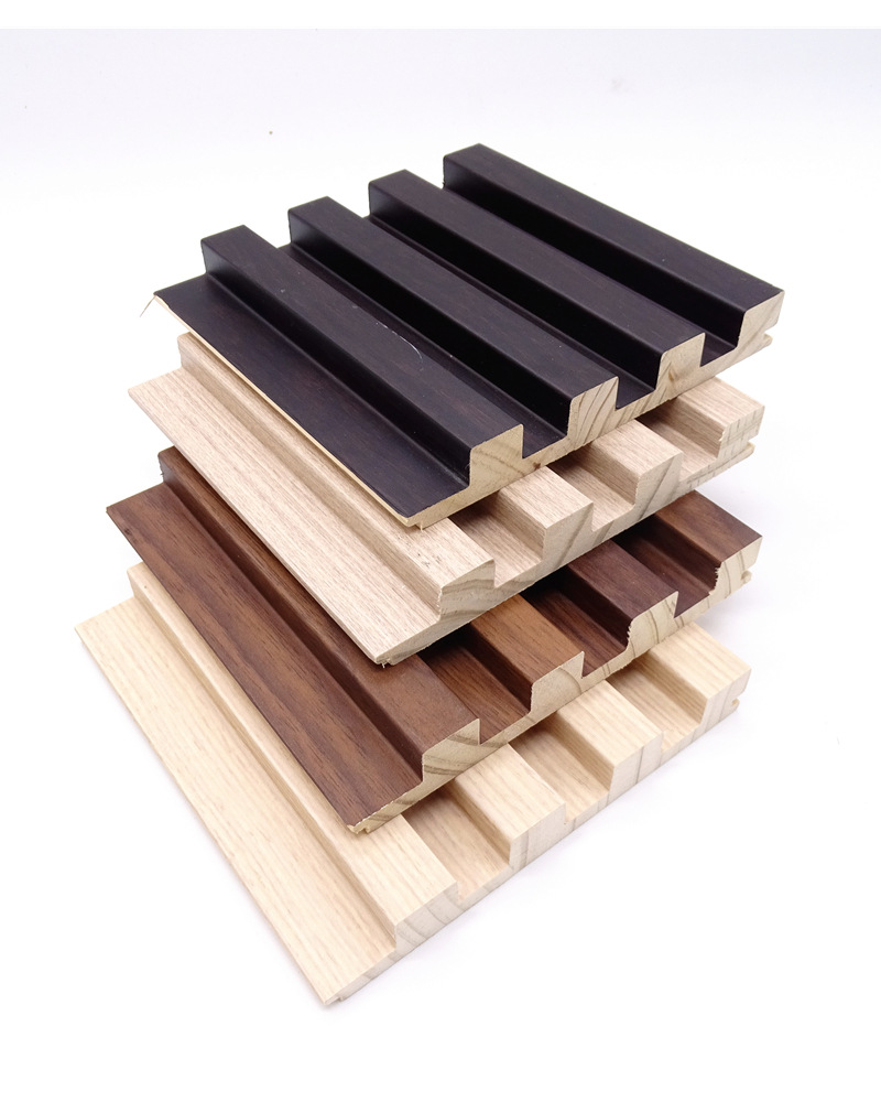 实木格栅长城板免漆生态木客厅卧室电视背景墙吊顶护墙板装饰板