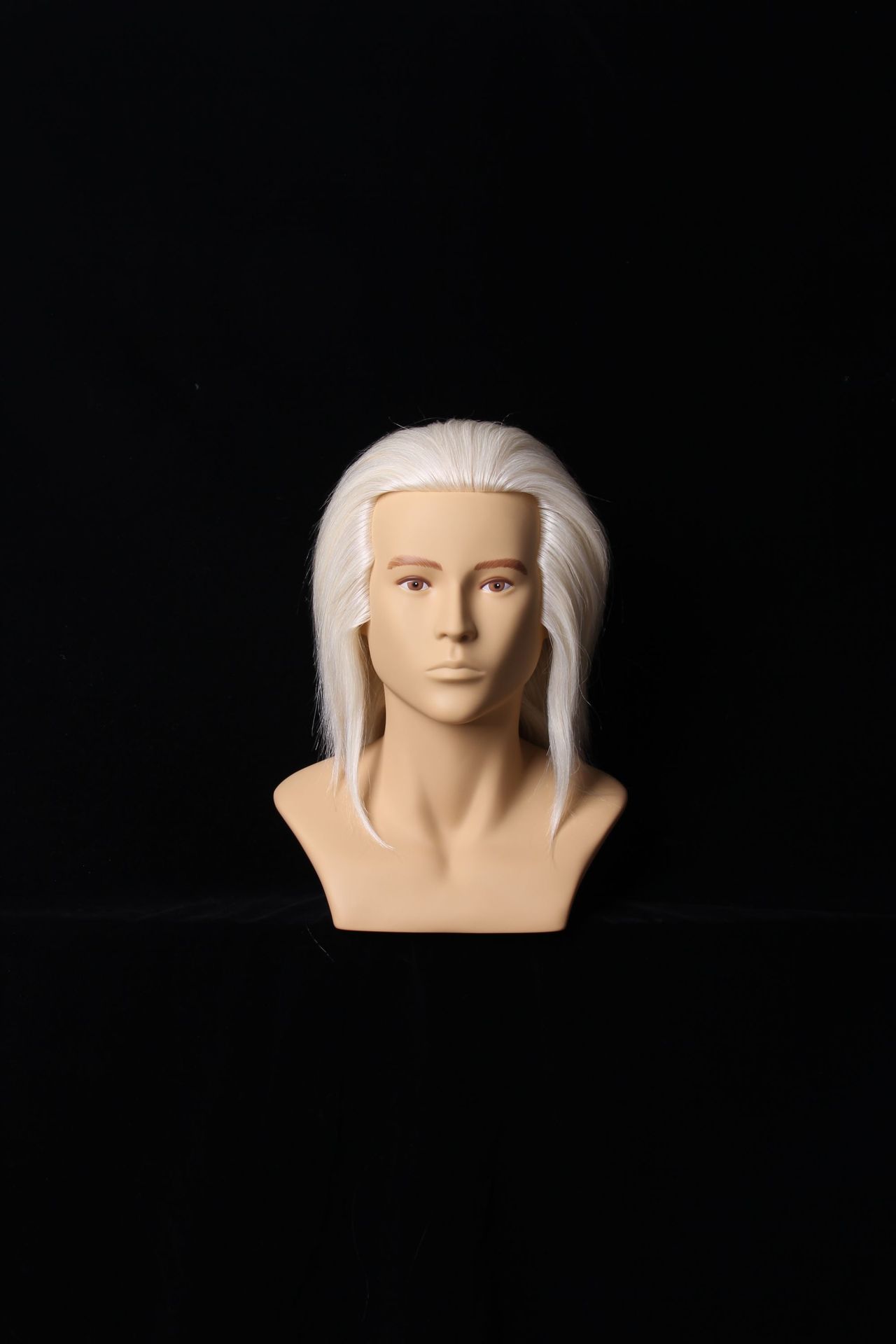 美发比赛头模男士带肩假人头短发可烫染全真发头模理发剪发公仔头