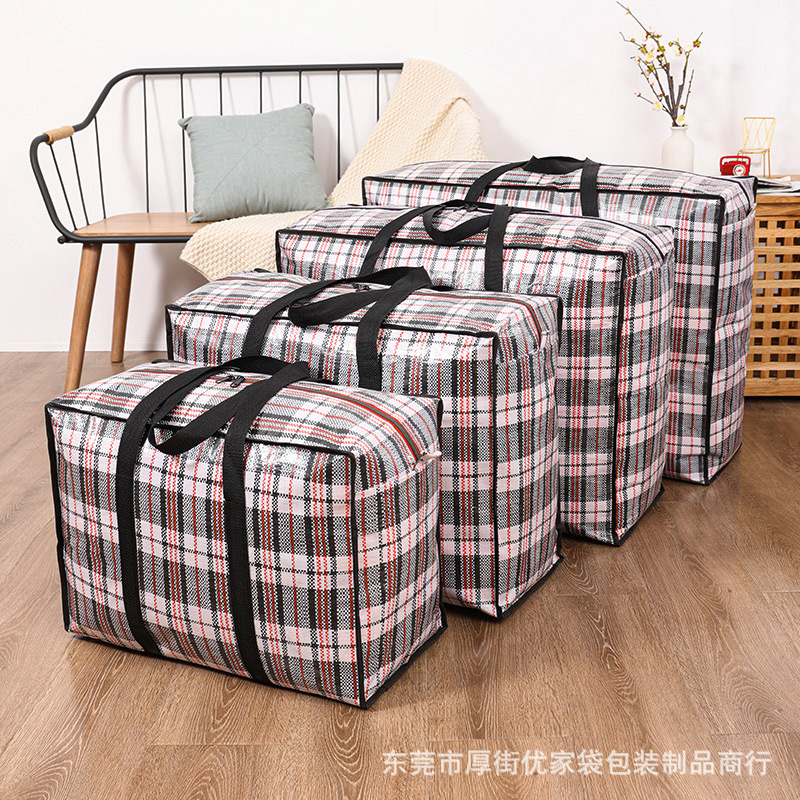 Moving Bag Handbag Moving Packing Bag Woven Bag Luggage Bag Waterproof Cotton Quilt Large Bag Student Dormitory Bag