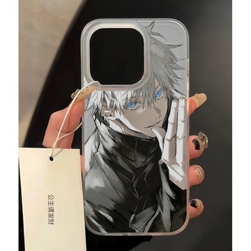 蓝眼睛五条悟适用苹果14promax手机壳iphone15动漫13潮酷12软壳11