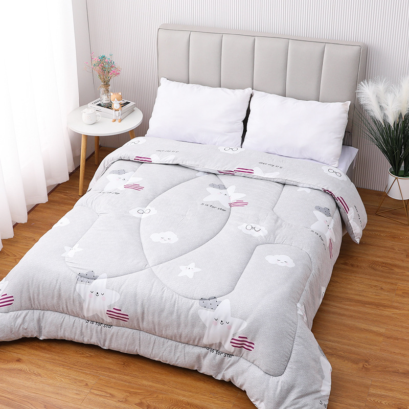 Thickened Thermal Quilt Winter Quilt Student Dormitory Single Double Winter Quilt Washable Quilt for Spring and Autumn Duvet Insert Wholesale