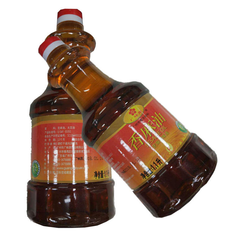 广味源香麻油1.1l 芝麻油 提味 增香 凉拌 调味 烹饪各式菜肴瓶装