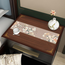 床头柜垫子新中式保护垫餐桌隔热垫桌面垫盖巾防尘桌布床头柜盖布