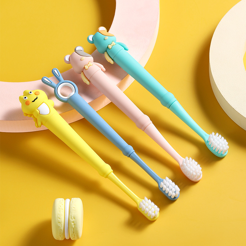 卡通萌趣儿童软毛牙刷单支装6-10-12岁以上儿童牙刷厂家现货批发
