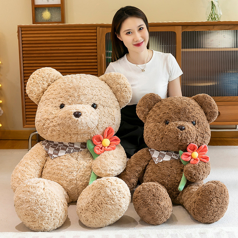 New Couple Teddy Bear Doll Chinese Style Wedding Doll Couple Wedding Bear Plush Toys Factory Direct Sales