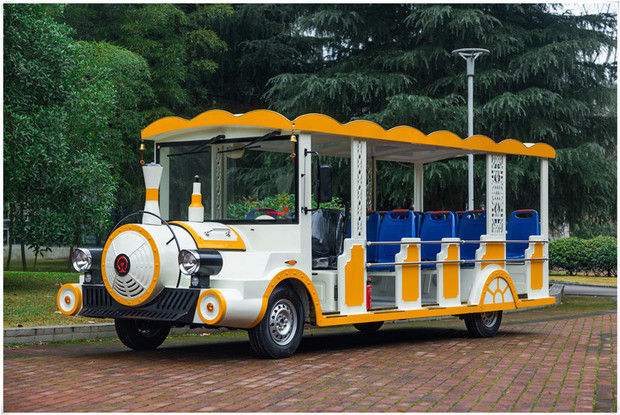 景区电动观光车及图片价格湖南旅游观光小火车带门封闭电瓶游览车