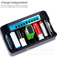 8 -Bay AA AAA9v Battery Charger