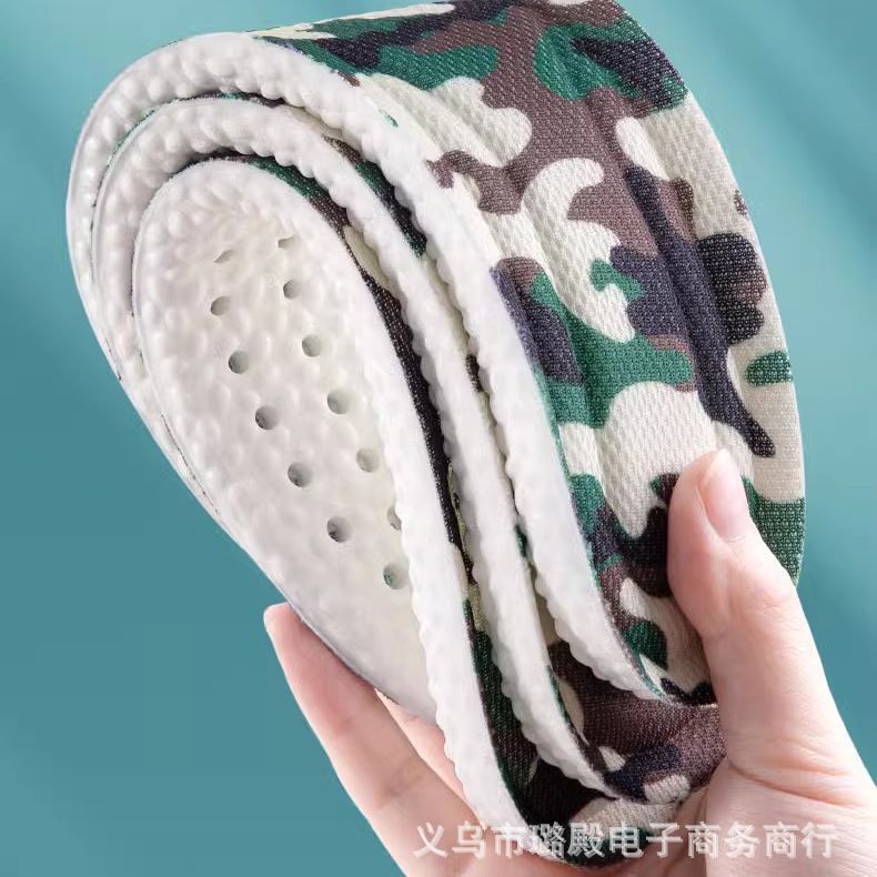 Military Training Insoles Breathable Sweat Absorbing Deodorant Long Standing Not Tired Super Soft Shock Absorption College Students Military Training Insoles