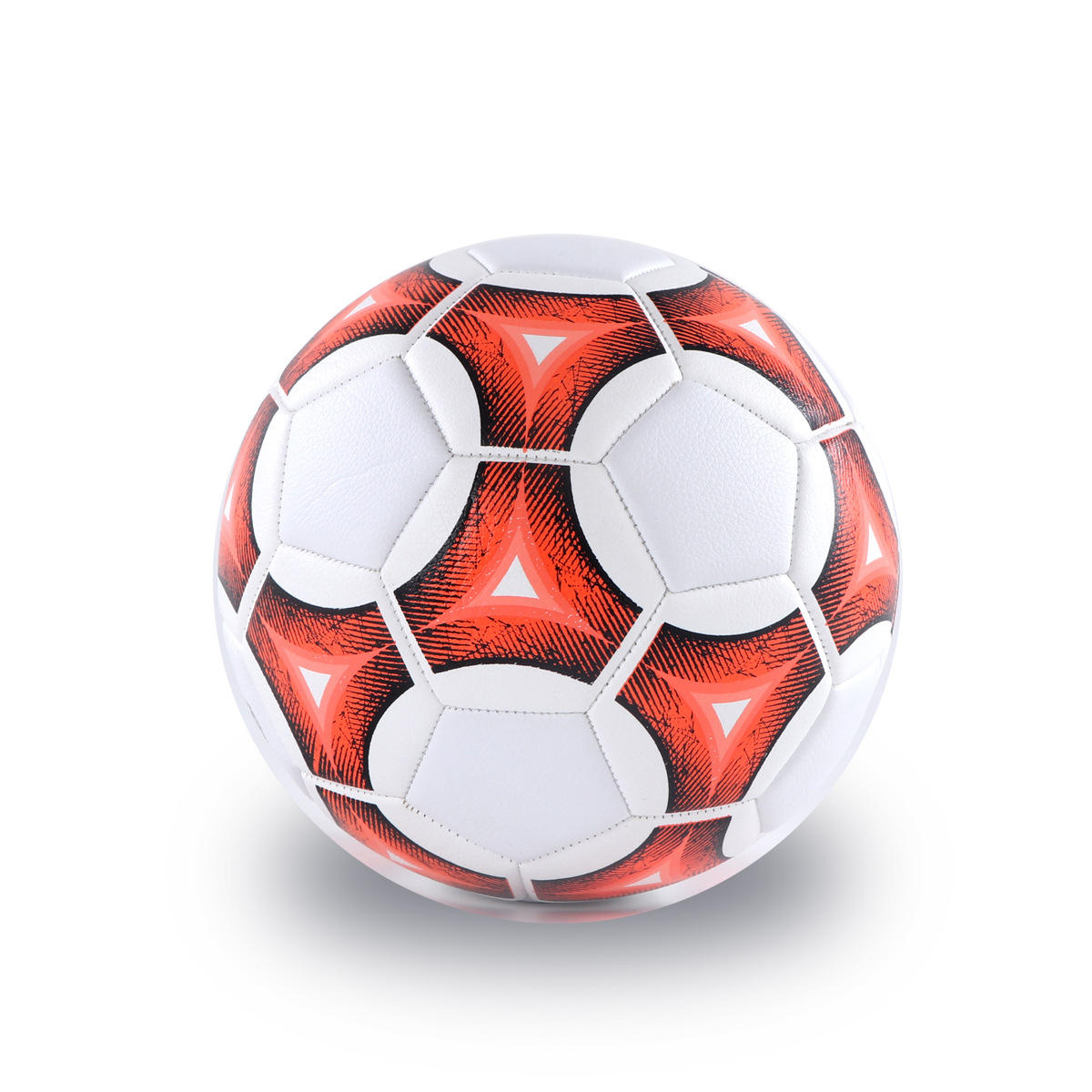 厂家直销足球4号5号加厚款pu材质荔枝纹中小学生炫酷款机缝足球