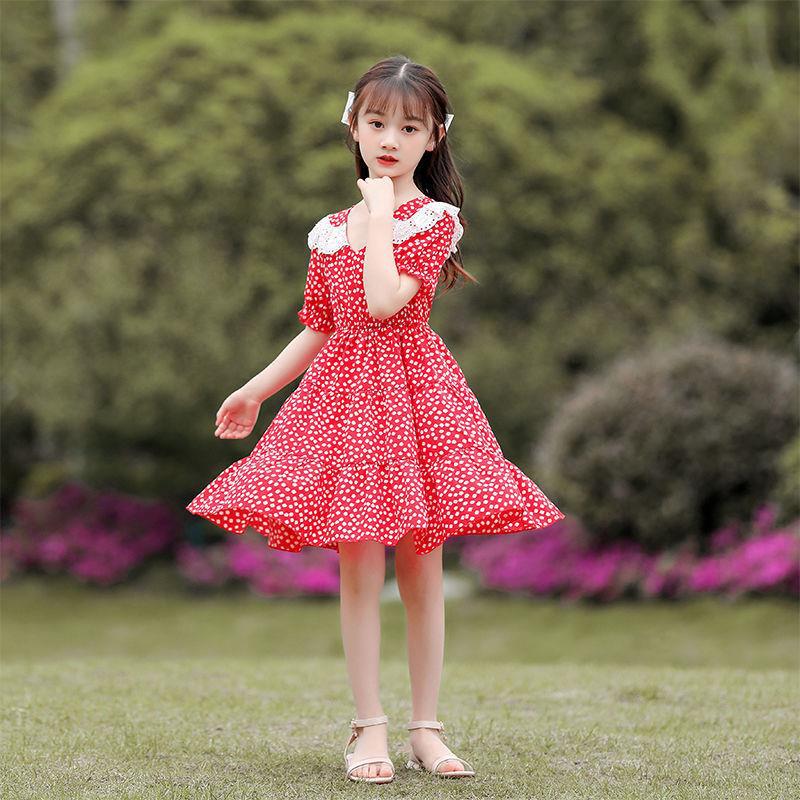 儿童裙子夏装2022新款小女孩雪纺裙中大童仙女公主裙潮女童连衣裙