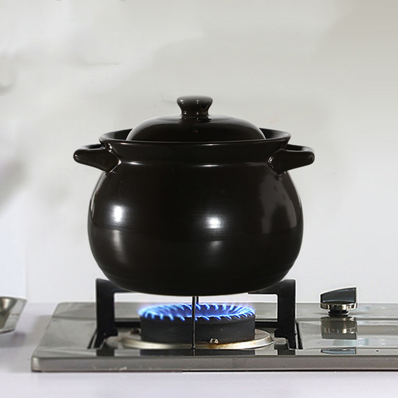 包邮红杜鹃陶瓷砂锅炖锅瓷煲汤煲干烧家用耐高温燃气焖烧锅客家谣