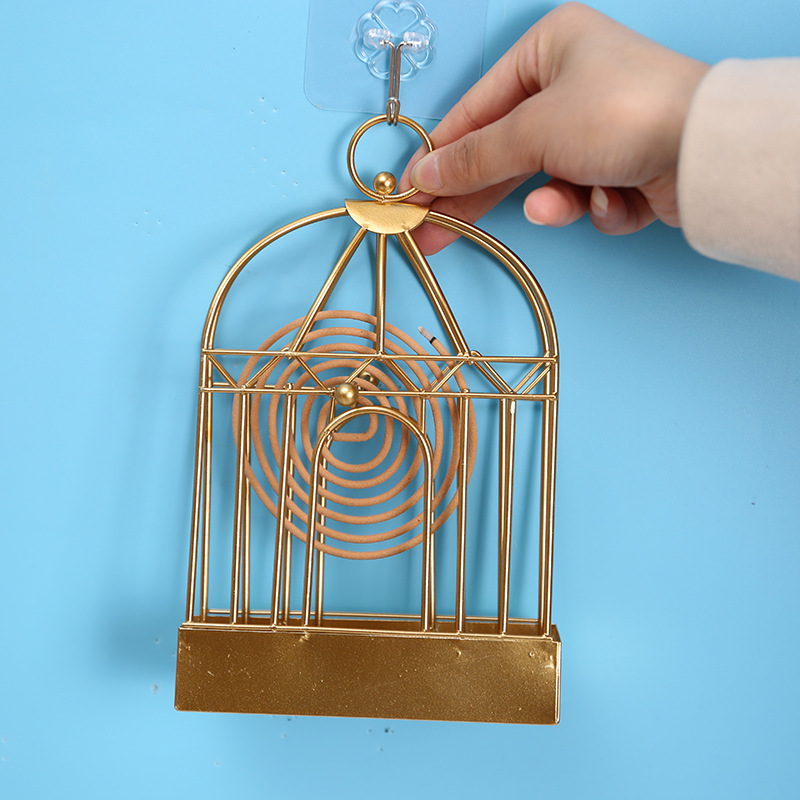 铁艺鸟笼蚊香架蚊香炉创意蚊香支架子室外户外蚊香托盘檀香蚊香盒