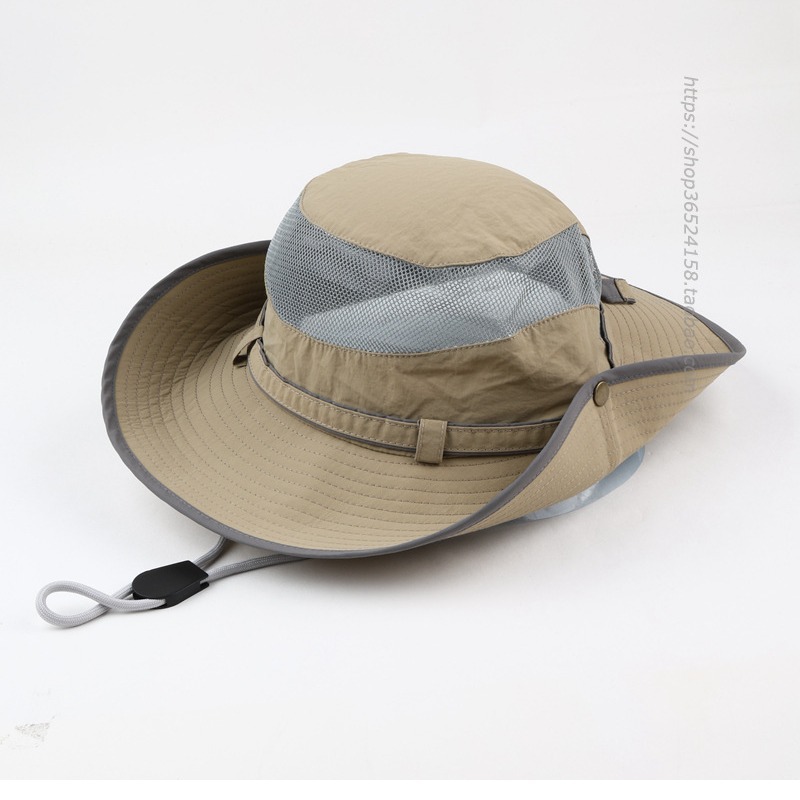 japanese outdoor breathable mesh sunshade big brim fisherman hat men‘s outdoor mountaineering fishing sun-proof camping hat women