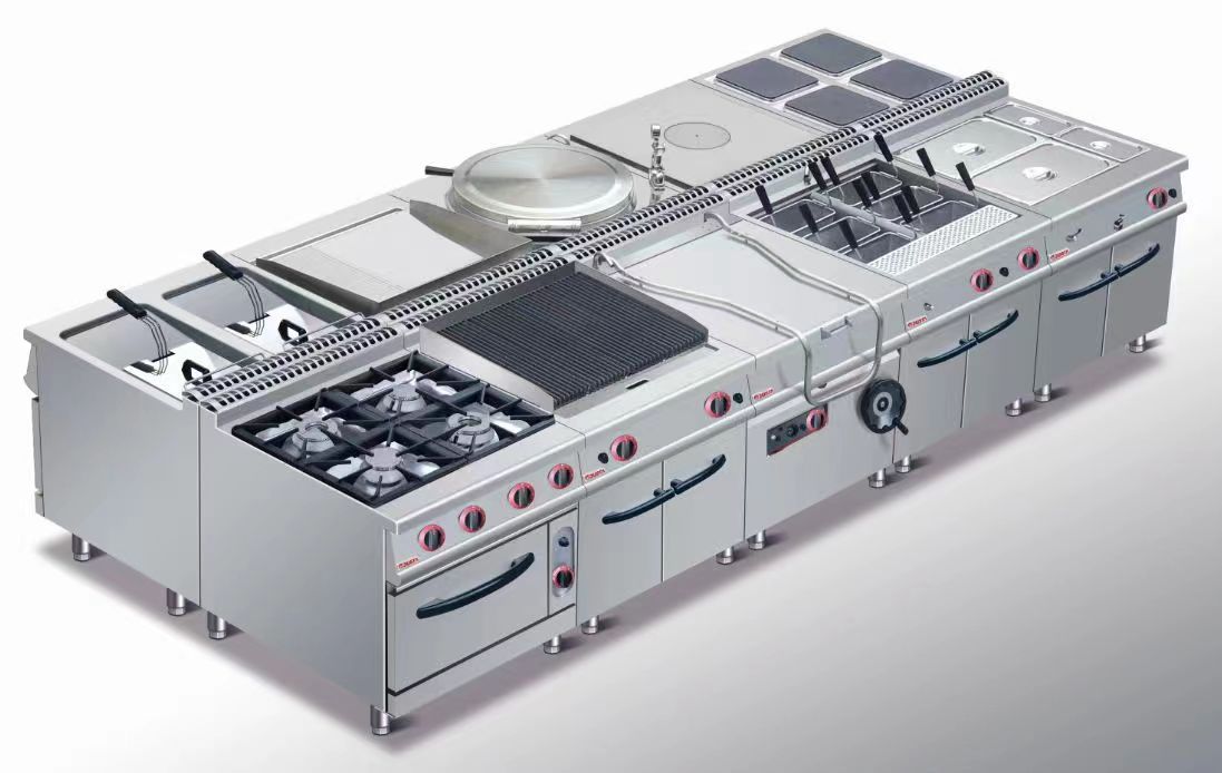 佳斯特jzh-ra-4四头煲仔炉商用立式扒炉双缸炸炉煮面炉西餐设备