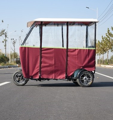三轮车雨棚电动车篷休闲小巴士封闭透明遮雨蓬老年电动三轮车棚