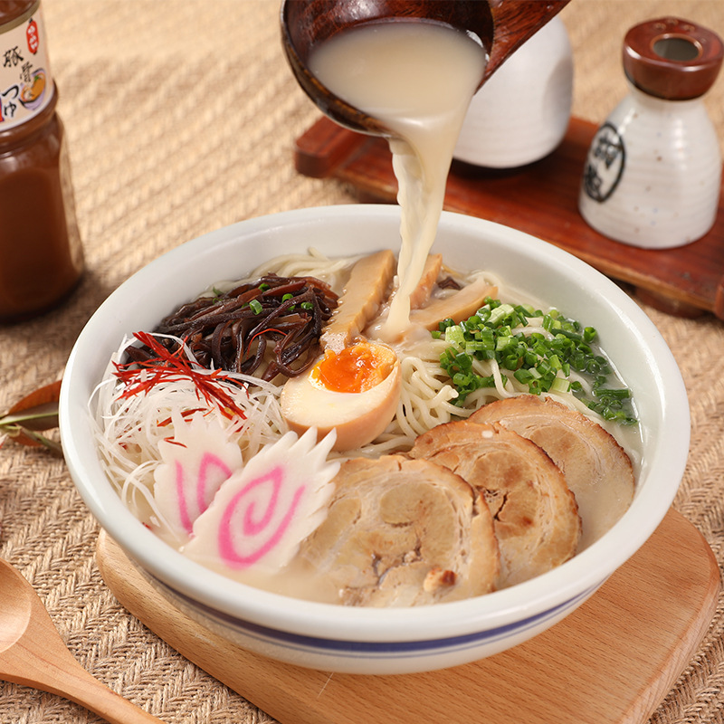 日式豚骨拉面汁400ml大骨熬制猪骨汤拉面汁高汤调味汤料底