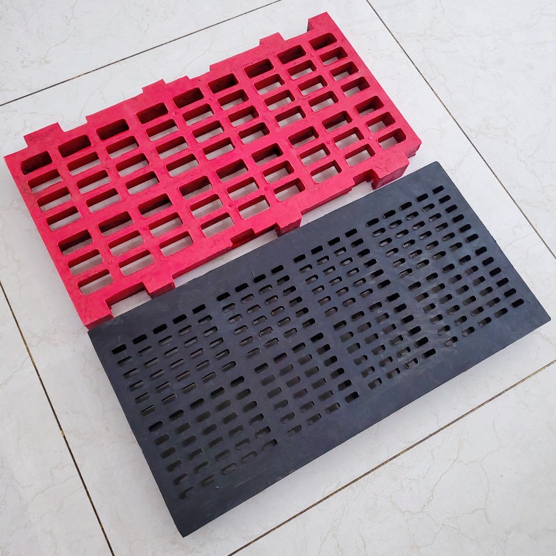 厂家直供聚氨酯橡胶筛板橡胶护板选矿振动筛橡胶耐磨筛板规格齐全