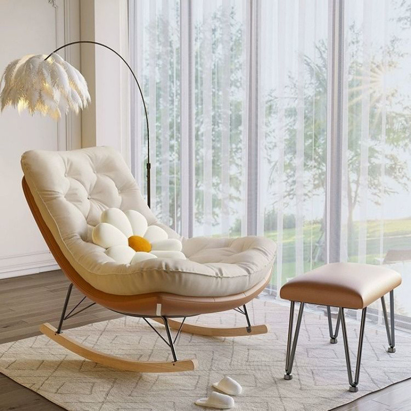 m9o客厅摇摇椅轻奢阳台逍遥椅家用休闲大人躺椅冬夏两用懒人沙发