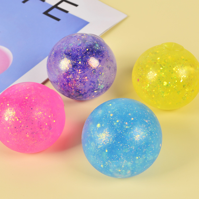 Best-Seller on Douyin Malt Sugar Squeezing Toy Pearl Decompression Artifact Aurora Vent Ball Squishy Toys Syrup Ball
