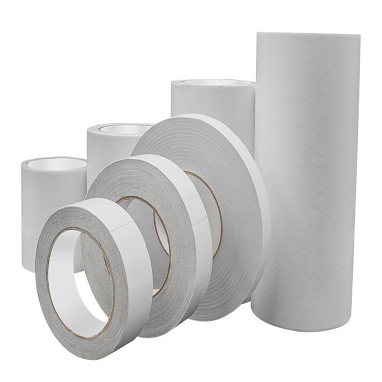 阻燃防火强力易撕低voc棉纸双面胶 阻燃双面胶 超粘绵纸双面胶带