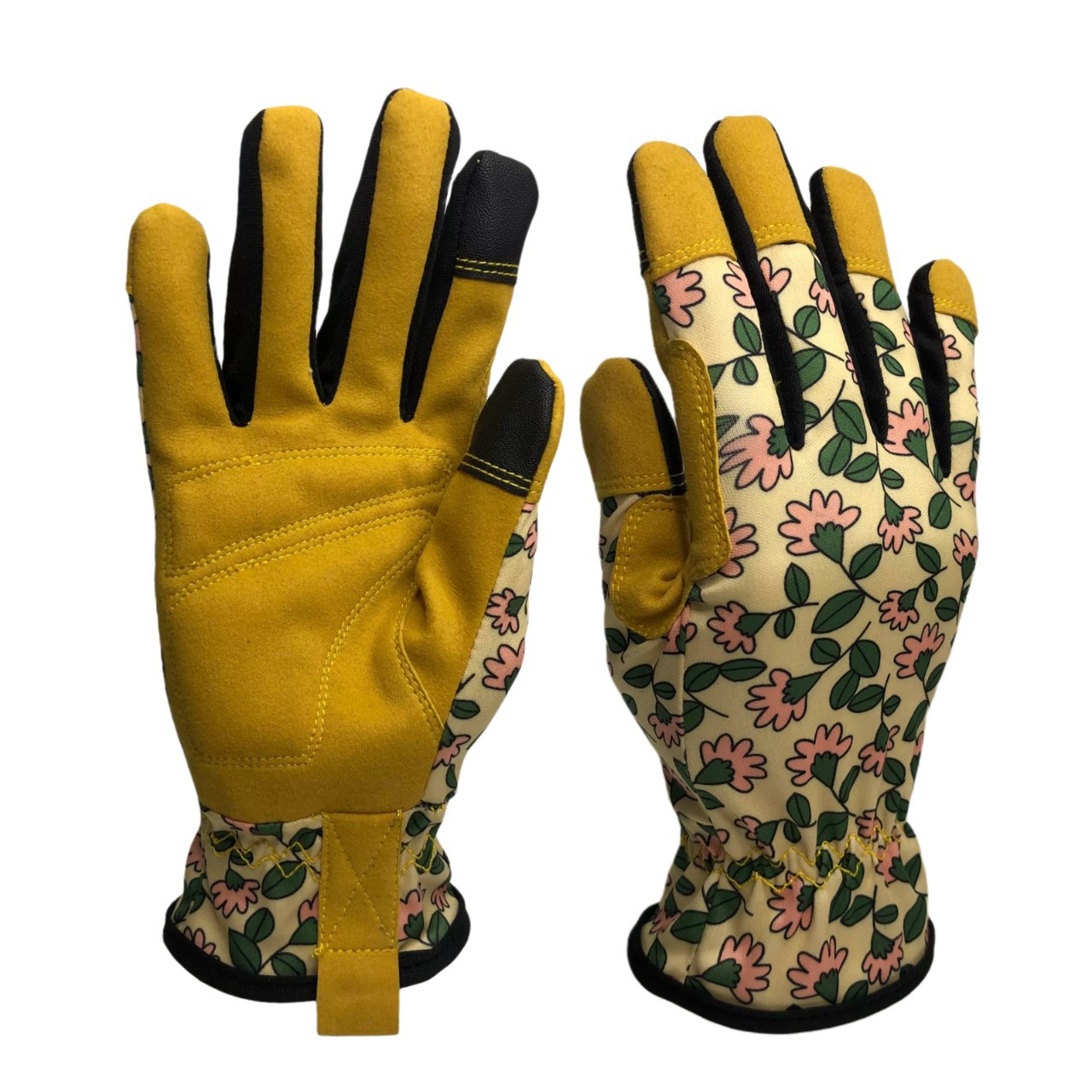 氨纶印花园艺手套工作手套安全防护玫瑰刺干树枝防灰源头工厂