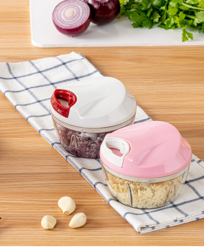 厨房手拉切菜器多功能碎菜器 手动捣蒜器拉蒜器 家用蒜泥器捣蒜器